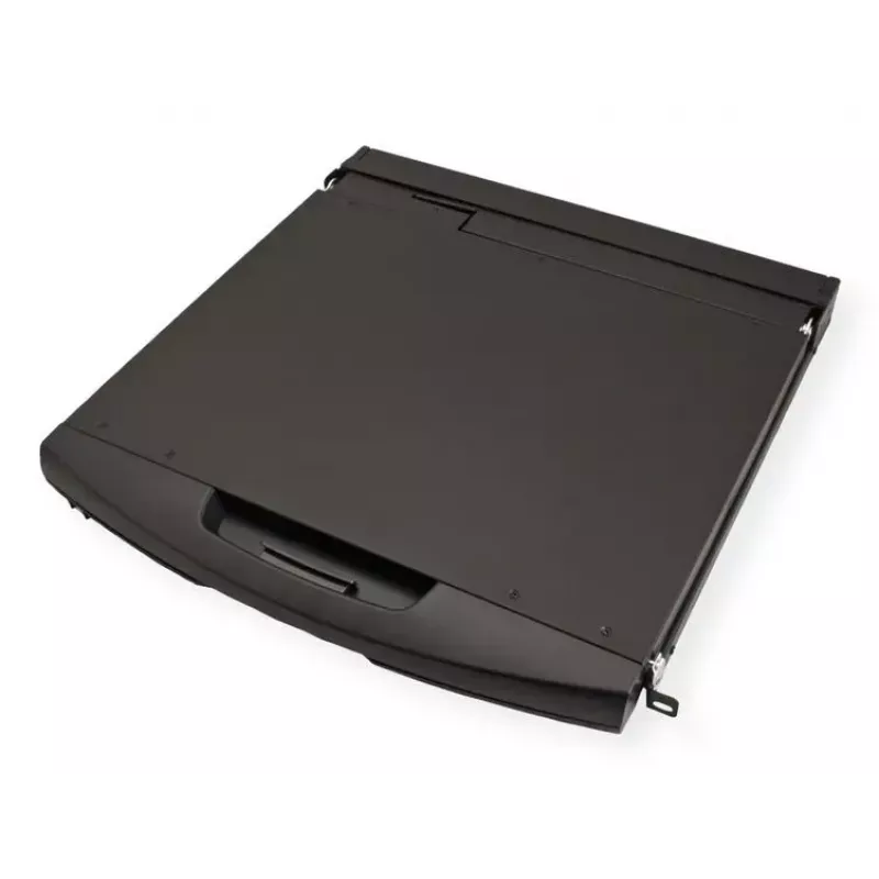 Rack console VALUE 26.99.0131 19 collu (48,3 cm) 1366x768 250 cd/m² vācu tastatūra melns 1U