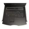 Rack console VALUE 26.99.0131 19 collu (48,3 cm) 1366x768 250 cd/m² vācu tastatūra melns 1U