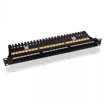 Plāksteru panelis VALUE Cat.6/Class E 24 porti UTP melns