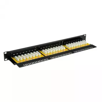 Plāksteru panelis VALUE Cat.6/Class E 24 porti UTP melns