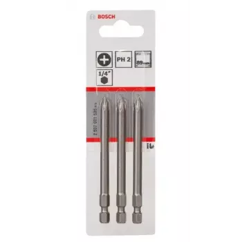 Skrūvgrieža uzgalis Bosch 2607001535 īpaši ciets PH2 3 gab. 89 mm