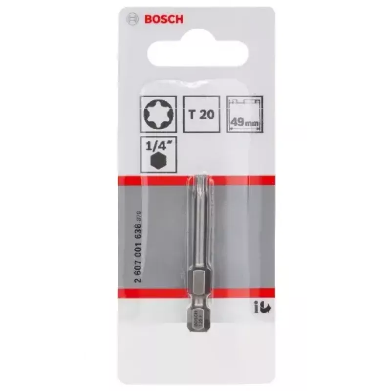 Skrūvgrieža uzgalis Bosch 2607001636 T20 īpaši ciets 49 mm