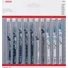 Bosch 2 607 011 170 finierzāģa/sliedes zāģa/atgriezeniskā zāģa asmens Finierzāģa asmens 10 gab.