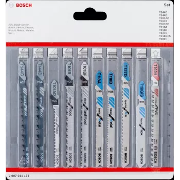 Bosch 2 607 011 171 finierzāģa/virpas zāģa/reversīvā zāģa asmens Finierzāģa asmens 10 gab.