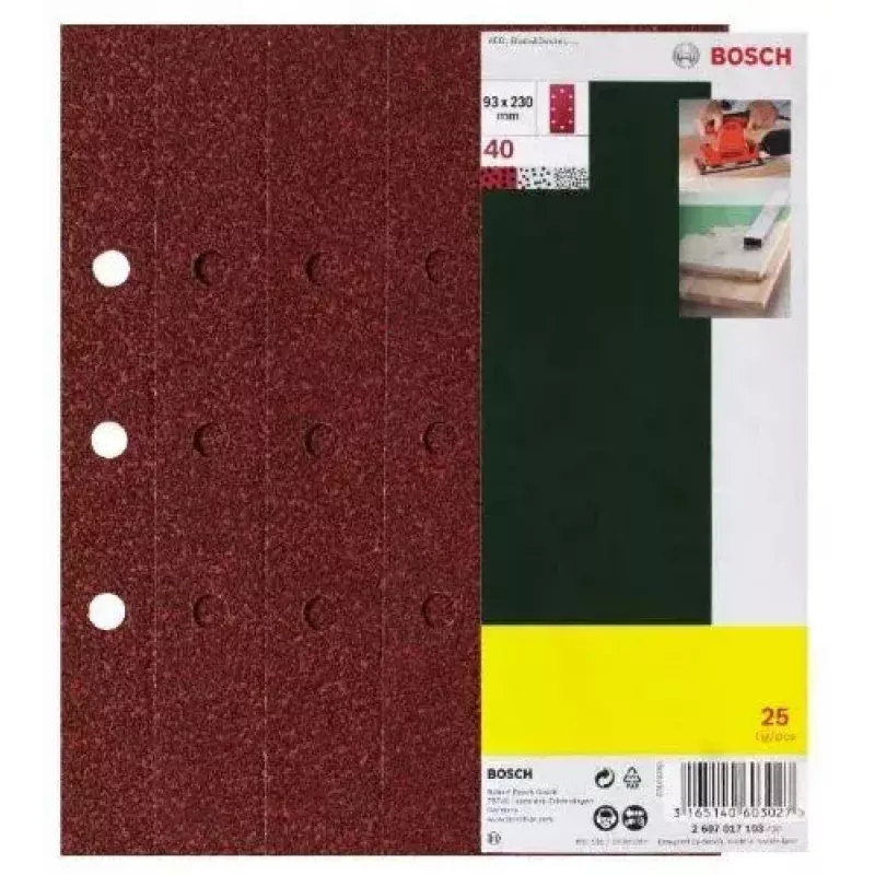 Bosch 2 607 017 097 slīpmašīnas piederums 25 gab.