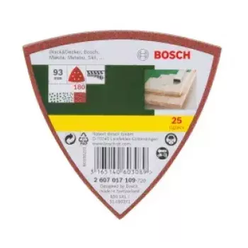 Bosch 2607017109 25 gab. slīpēšanas loksne