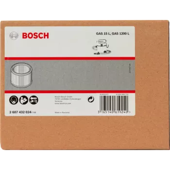 Bosch 2 607 432 024 putekļsūcēja piederums/patēriņa materiāls Filtrs tvertnes putekļsūcējam