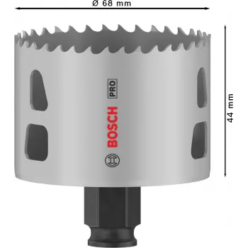 Caurumu zāģis Bosch PRO 68 mm Progressor PC Plus – modelis 2608594398 metālam un kokam