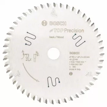 Bosch 2 608 642 387 ripzāģa asmens 16.5 cm 1 gab.