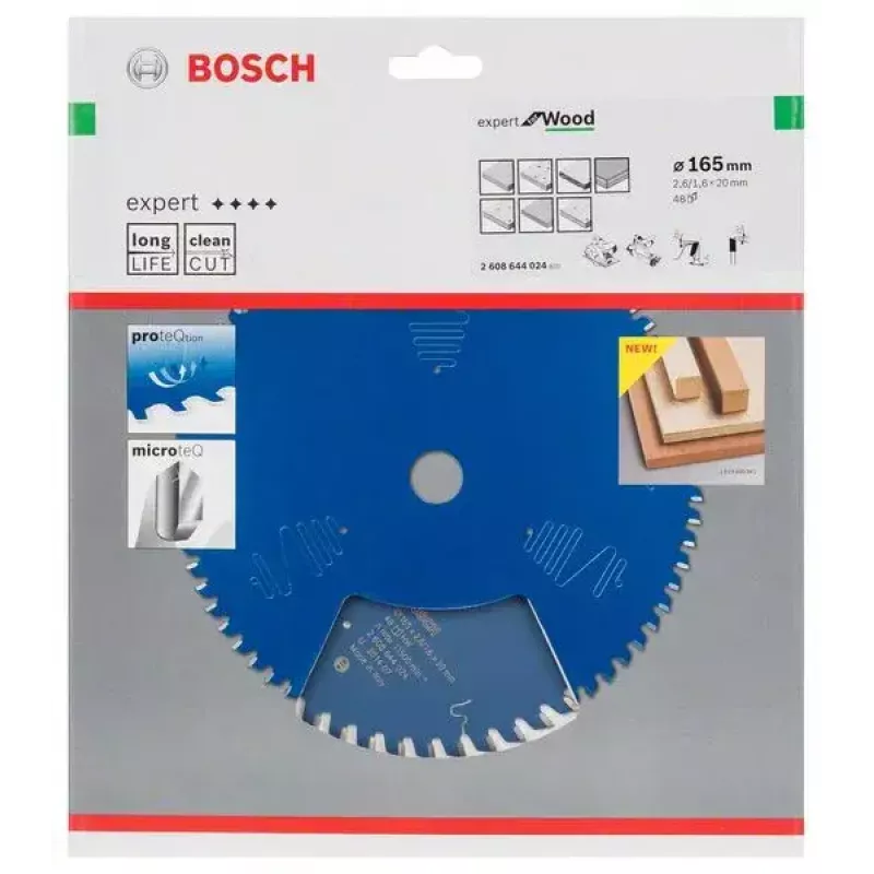 Zāģa asmens Bosch 2608644024 16,5 cm 1 gab.