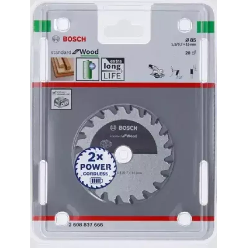 Bosch 2 608 837 666 ripzāģa asmens 8.5 cm 1 gab.