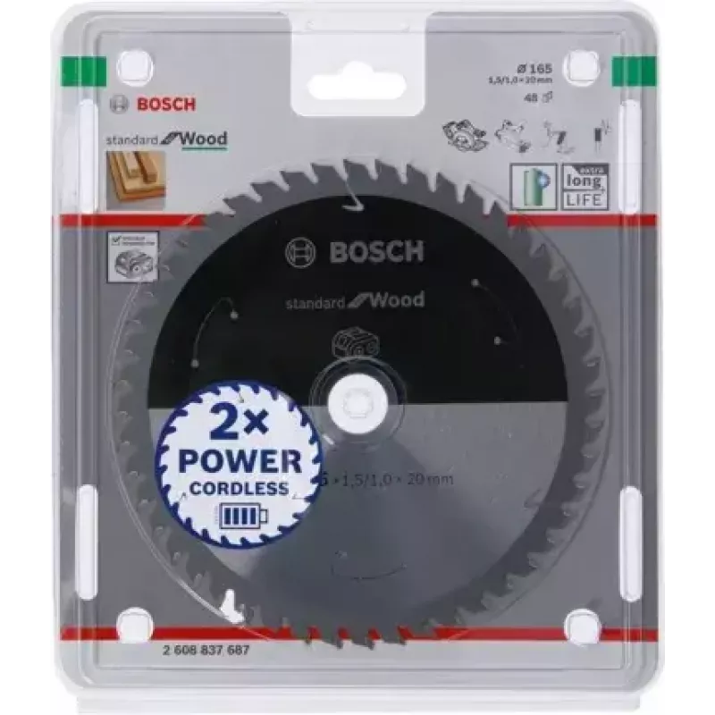 Bosch STANDARD FOR WOOD ripzāģa asmens 16.5 cm 1 gab.