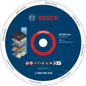 Bosch 2 608 900 536 rotējošā instrumenta slīpēšanas/slīpēšanas piederums Čuguns, Metāls, Plastmasa, Nerūsējošais tērauds, Tērauds Griešanas disks