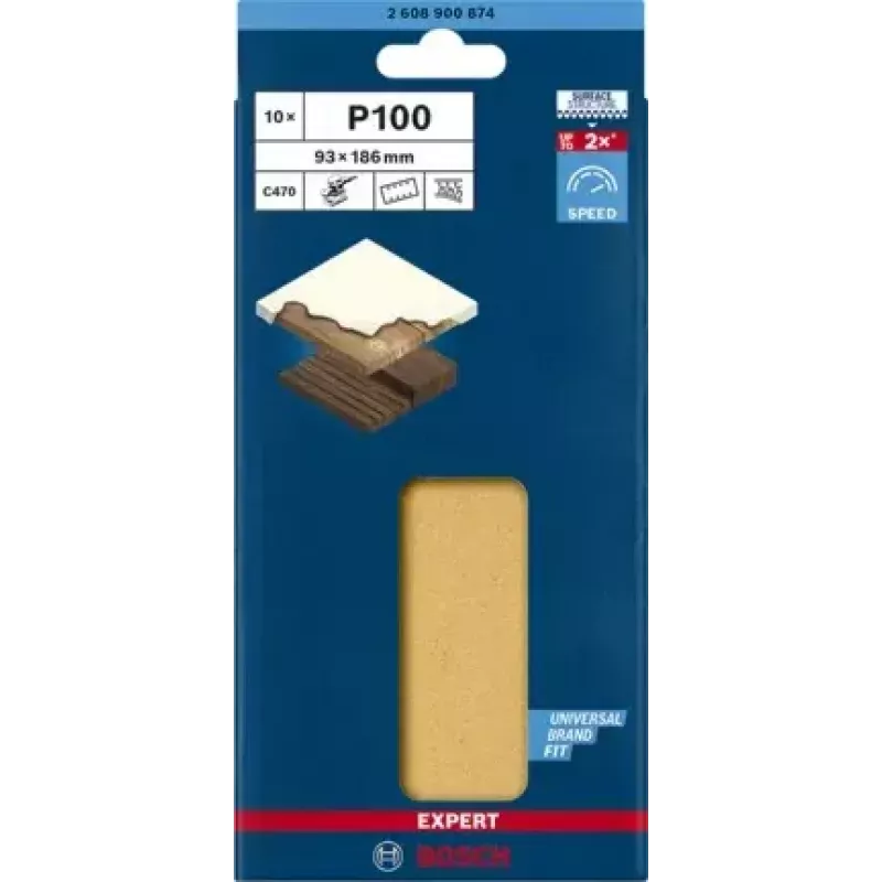 Bosch 2 608 900 874 rotējošā instrumenta slīpēšanas/slīpēšanas piederums Koks Slīploksne