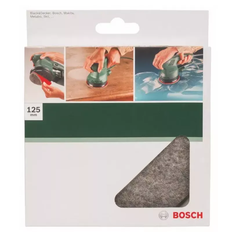 Bosch 2 609 256 054 filca pulēšanas disks, 125 mm