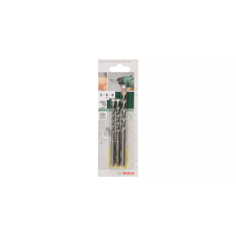 Bosch 3 gab. betona urbju komplekts SDS-Quick