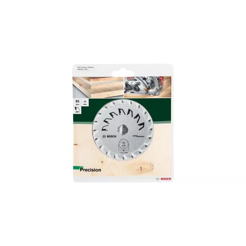 Zāģa ripas disks Bosch 85 x 15 mm 2609256D81 kokmateriālu zāģēšanai