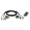 ATEN DVI-D divkanālu drošības KVM; 3 m USB DVI-D divkanālu
