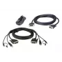 ATEN DVI-D Dual Link divu displeju drošais KVM kabelis; 3M USB DVI-D Dual Link divu displeju