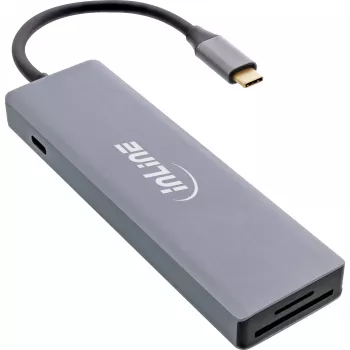 InLine USB 3.2 USB-C Multi Hub (3x USB-A + USB-C) - karšu lasītājs - HDMI - OTG