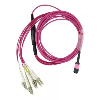 MPO-4xLC Multimode OM4 komutācijas kabelis BlueOptics Alcatel-Nokia 3HE13896AA-5 5m LC/APC