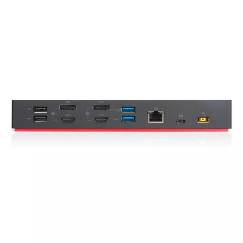 Lenovo ThinkPad Hybrid USB-C ar USB-A dokstacija, vadu, USB 3.2 Gen 2 (3.1 Gen 2) Type-C, melna
