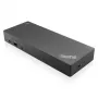 Lenovo ThinkPad Hybrid USB-C ar USB-A dokstacija USB 3.2 Gen 2 (3.1 Gen 2) Type-C, vadu, melna