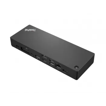 Lenovo 40B00300IT klēpjdatora dokstacija/portu replikators, vadu, Thunderbolt 4, melna, sarkana