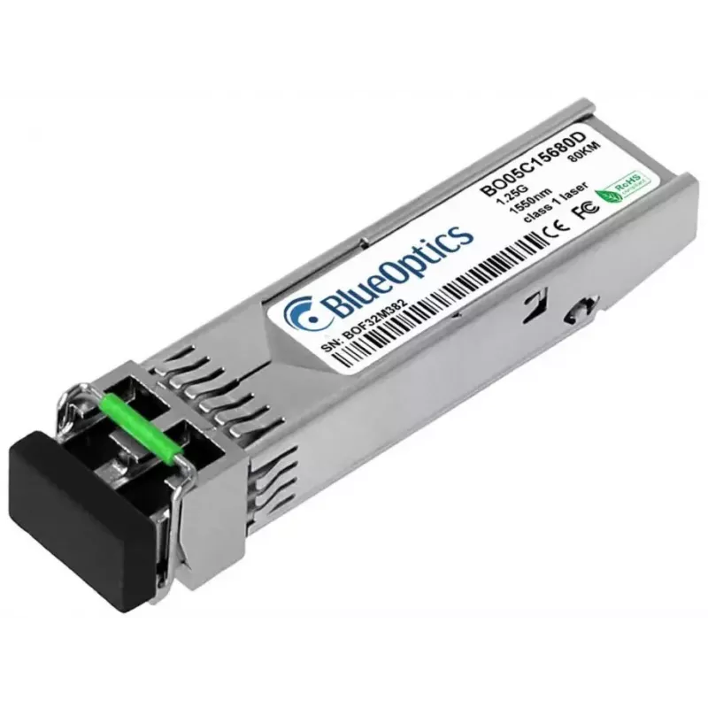 Optiskās šķiedras SFP raiduztvērējs BlueOptics 430-4536-BO 80000 m Alumīnijs