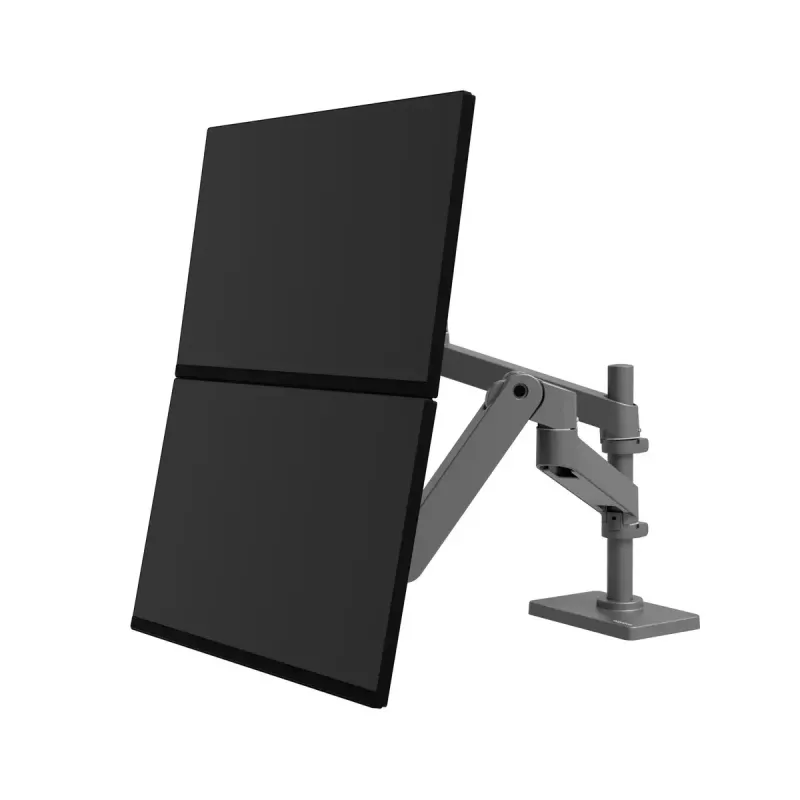 Ergotron LX Series 45-690-293 monitora stiprinājuma statīvs 68,6 cm 27 collas Galda Tumši pelēks