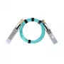 InfiniBand/optiskās šķiedras kabelis BlueOptics 470-AABX-BO OSFP QSFP AOC 10 m akvamarīna krāsā