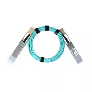 InfiniBand/optiskās šķiedras kabelis BlueOptics 470-ABOC-BO QSFP28 AOC 30 m Aqua