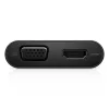 USB-C centrmezgls DELL USB-C - HDMI / VGA / Ethernet / USB 3.0, melns