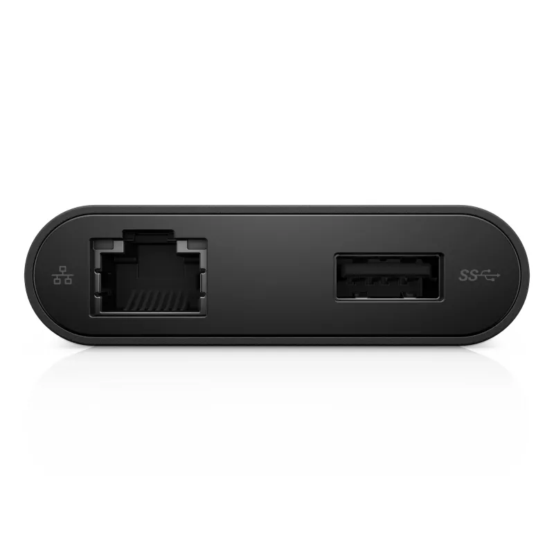 USB-C centrmezgls DELL USB-C - HDMI / VGA / Ethernet / USB 3.0, melns