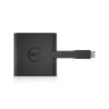 USB-C centrmezgls DELL USB-C - HDMI / VGA / Ethernet / USB 3.0, melns