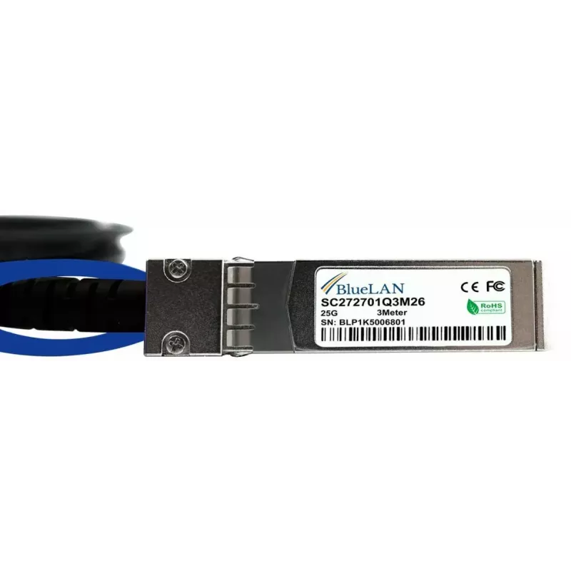 InfiniBand/optiskās šķiedras kabelis BlueOptics 470-ACEX-BL 1 m SFP28 vīrišķais/vīrišķais