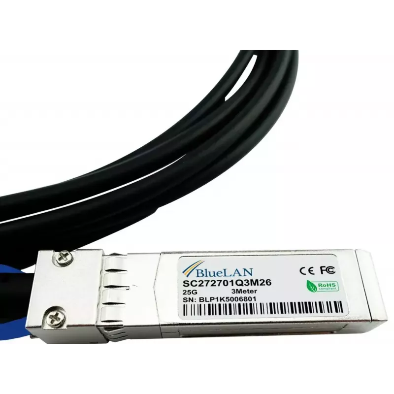 BlueOptics 470-ACEY InfiniBand šķiedras optikas kabelis 5 m SFP28 vīrišķais vīrišķais