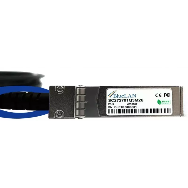 BlueOptics 470-ACEY InfiniBand šķiedras optikas kabelis 5 m SFP28 vīrišķais vīrišķais