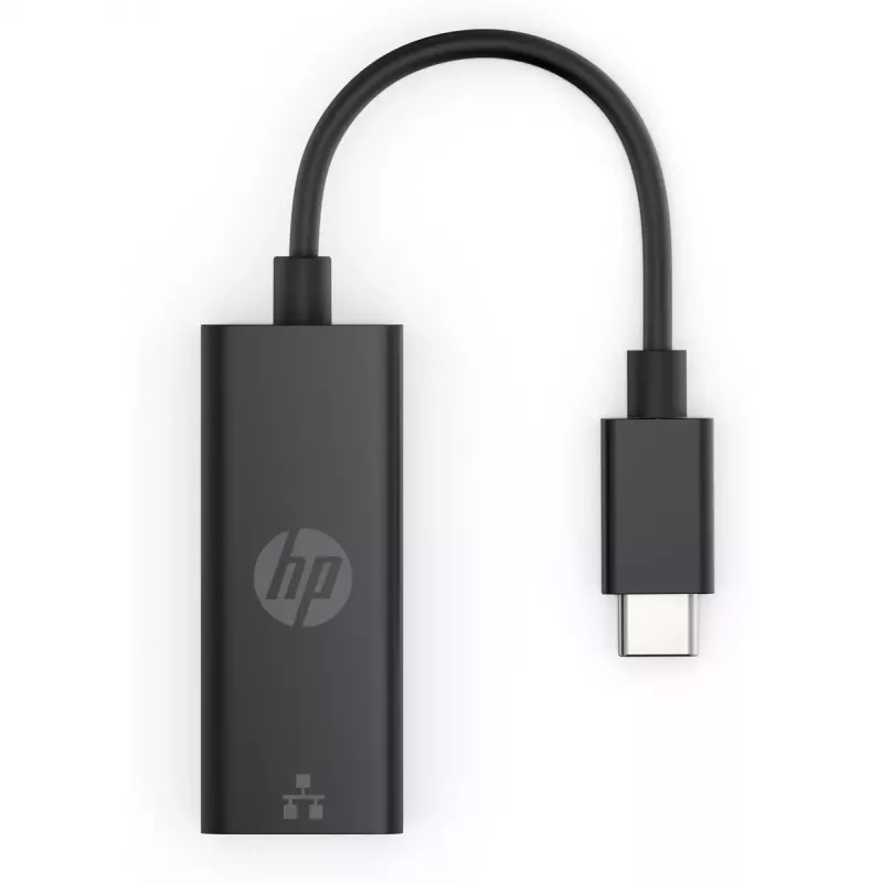 HP USB-C–RJ45 adapteris G2 USB Type-C RJ-45 melns