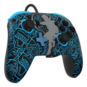 PDP Nintendo Switch Sheikah Shoot REMATCH GLOW kontrolieris, Spēļu kontrolieris, Nintendo Switch, Nintendo Switch Lite, Nintendo Switch OLED, D-kursors, Sākuma poga, Analogs / Digitāls, Vadu, USB