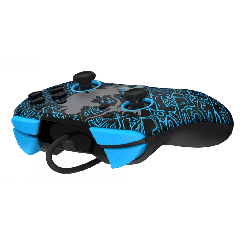 PDP Nintendo Switch Sheikah Shoot REMATCH GLOW kontrolieris, Spēļu kontrolieris, Nintendo Switch, Nintendo Switch Lite, Nintendo Switch OLED, D-kursors, Sākuma poga, Analogs / Digitāls, Vadu, USB