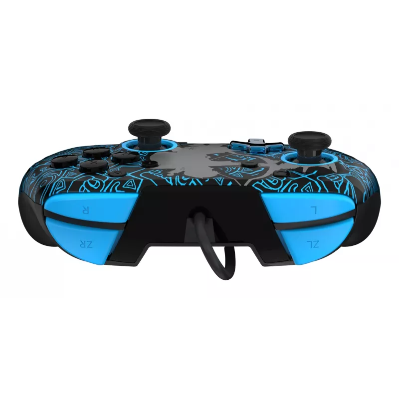 PDP Nintendo Switch Sheikah Shoot REMATCH GLOW kontrolieris, Spēļu kontrolieris, Nintendo Switch, Nintendo Switch Lite, Nintendo Switch OLED, D-kursors, Sākuma poga, Analogs / Digitāls, Vadu, USB