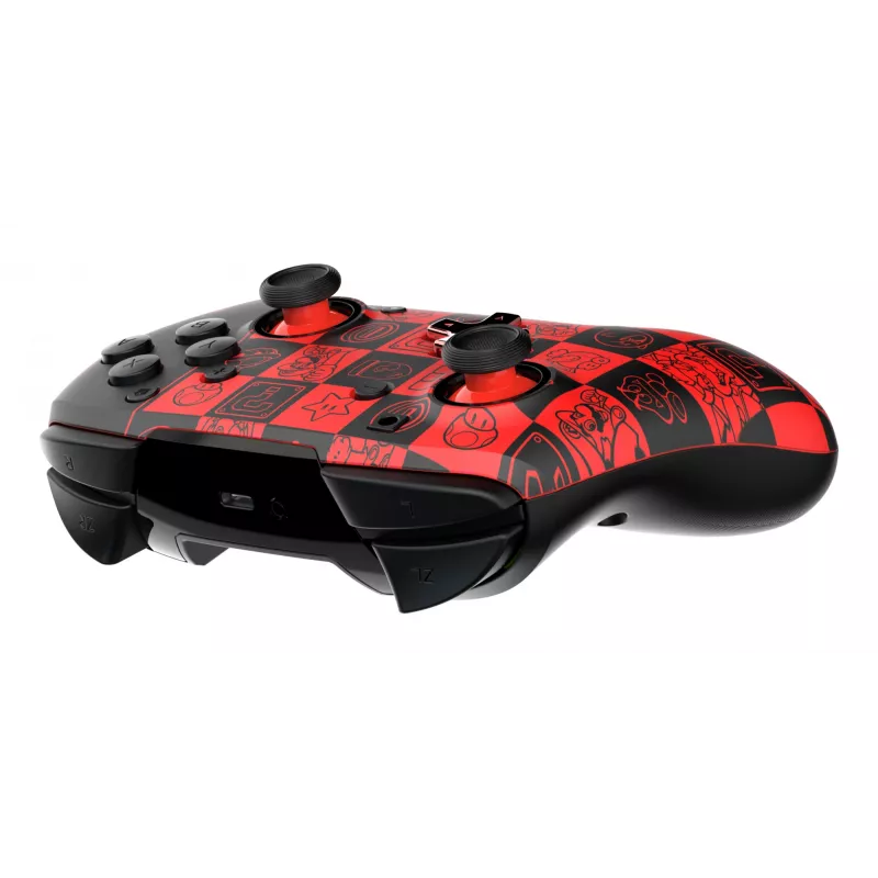 PDP REMATCH GLOW melns, zaļš, sarkans spēļu kontrolieris analogs / digitāls Nintendo Switch, Nintendo Switch OLED