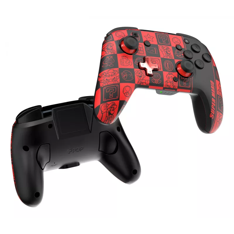 PDP REMATCH GLOW melns, zaļš, sarkans spēļu kontrolieris analogs / digitāls Nintendo Switch, Nintendo Switch OLED