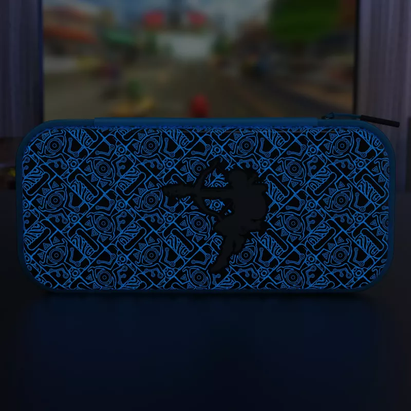 PDP Travel Case GLOW: Sheikah Shoot, paredzēts Nintendo Switch, Nintendo Switch Lite, Nintendo Switch - OLED modelim