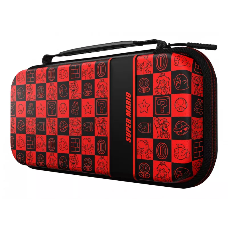 PDP Travel Case Plus GLOW: Super Icon, Nintendo Switch, Nintendo Switch Lite, Nintendo Switch - OLED modelim