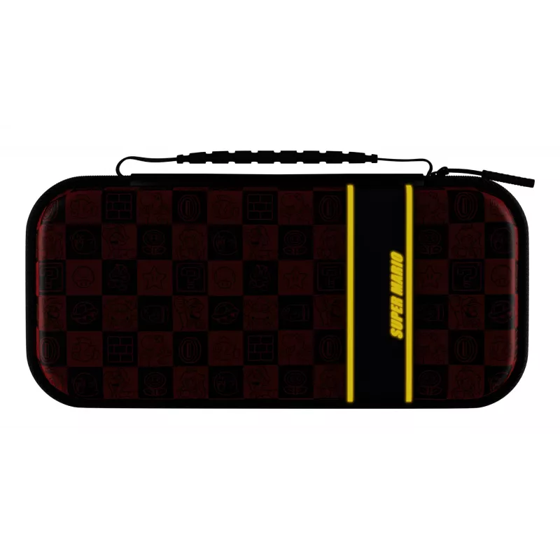 PDP Travel Case Plus GLOW: Super Icon, Nintendo Switch, Nintendo Switch Lite, Nintendo Switch - OLED modelim