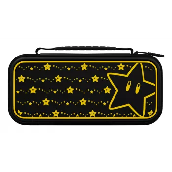 PDP Travel Case Plus GLOW: Super Star, paredzēts Nintendo Switch, Nintendo Switch Lite, Nintendo Switch - OLED modelim