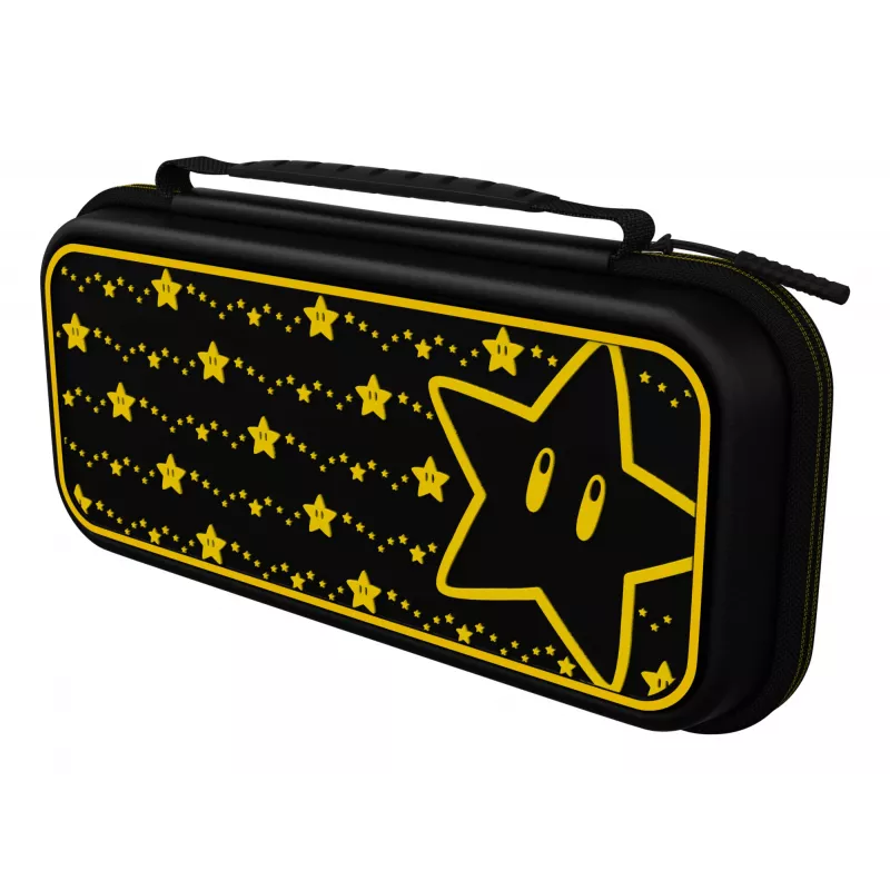 PDP Travel Case Plus GLOW: Super Star, paredzēts Nintendo Switch, Nintendo Switch Lite, Nintendo Switch - OLED modelim