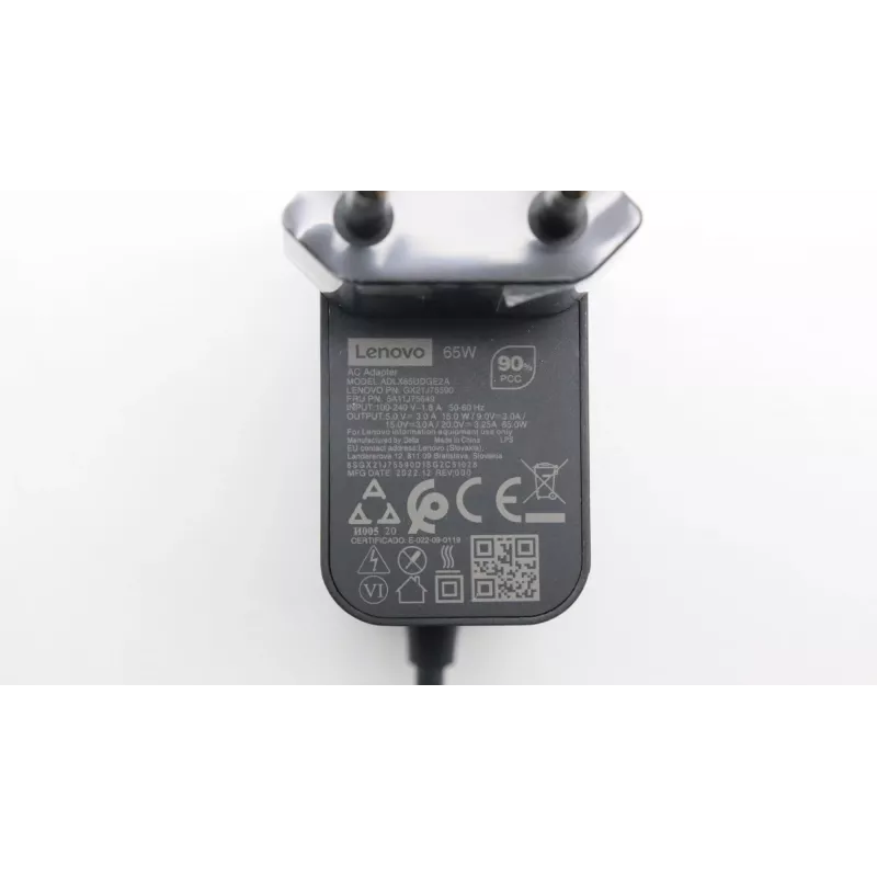 Lenovo 5A11J75649 strāvas adapteris iekštelpām 65 W melns